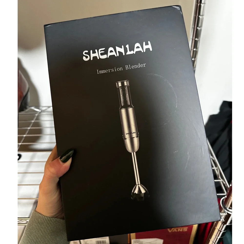NEW Sheanlah Handheld Stainless Steel Stick Mixer Immersion Blender